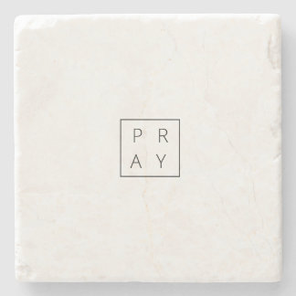 PRAY & THIRST  FLAMELESS CANDLE STONE COASTER