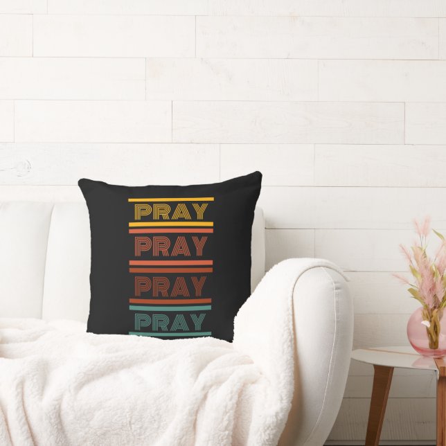 Pray Throw Pillow (Couch)
