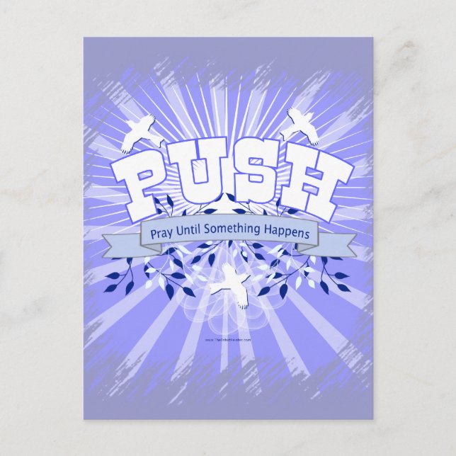 Pray Until Something Happens Postcard (Front)