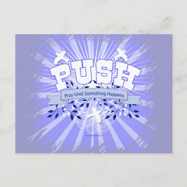 Pray Until Something Happens Postcard (Front)