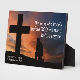 PRAY WITHOUT CEASING 1 Thessalonians 5:17 Plaque