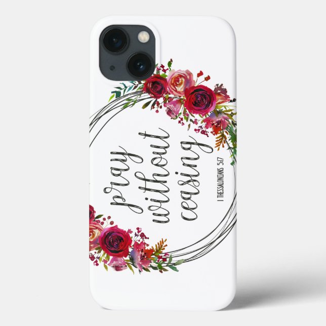 Pray Without Ceasing Case-Mate iPhone Case (Back)