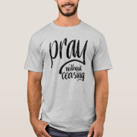 Pray Without Ceasing || Hand Lettered Bible Verse