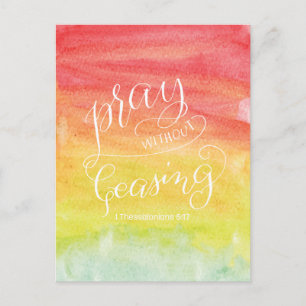 Pray Without Ceasing Postcard