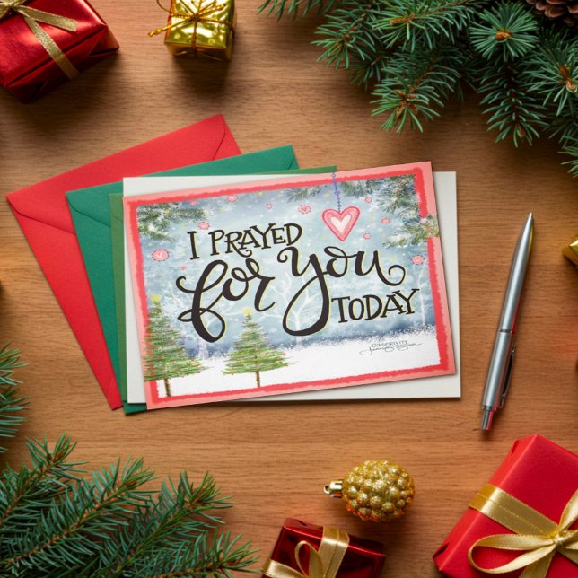 Prayed for You Pretty Inspirivity Christmas Card (Creator Uploaded)