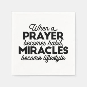Prayer and Miracles Napkin