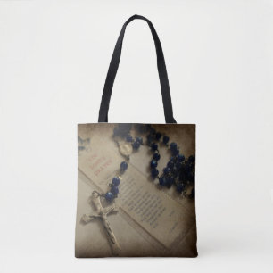 Prayer and Rosary Tote Bag