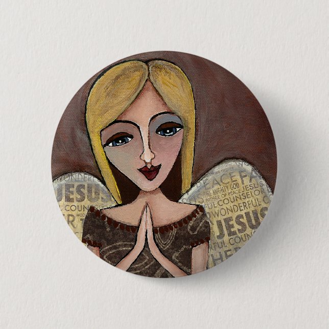 Prayer Angel - button (Front)