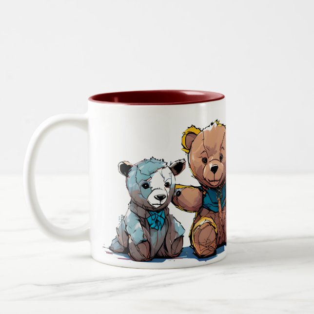 Prayer Bear Hot Beverage Mug (Left)