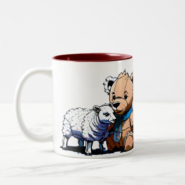 Prayer Bear Hot Beverage Mug (Left)