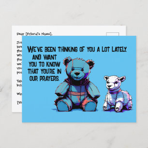 Prayer-Bear postcard