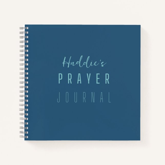 Prayer Bullet Journal. Custom name. Notebooks  (Front)