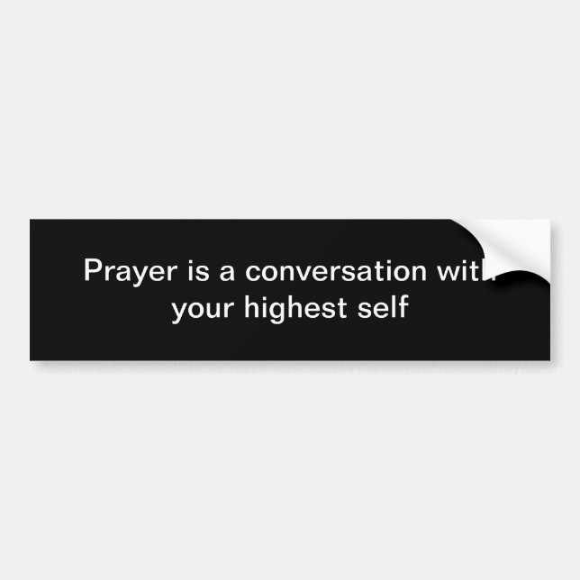 Prayer Bumper Sticker (Front)