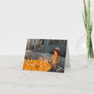 Prayer Candle Thank You Card