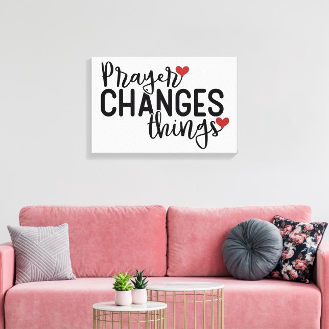 Prayer Canvas Print (Insitu(LivingRoom))