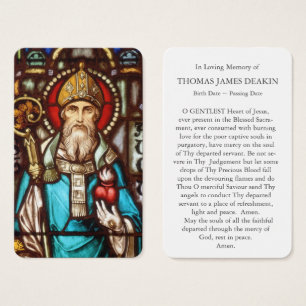 Prayer Card Funeral   St Augustine 4
