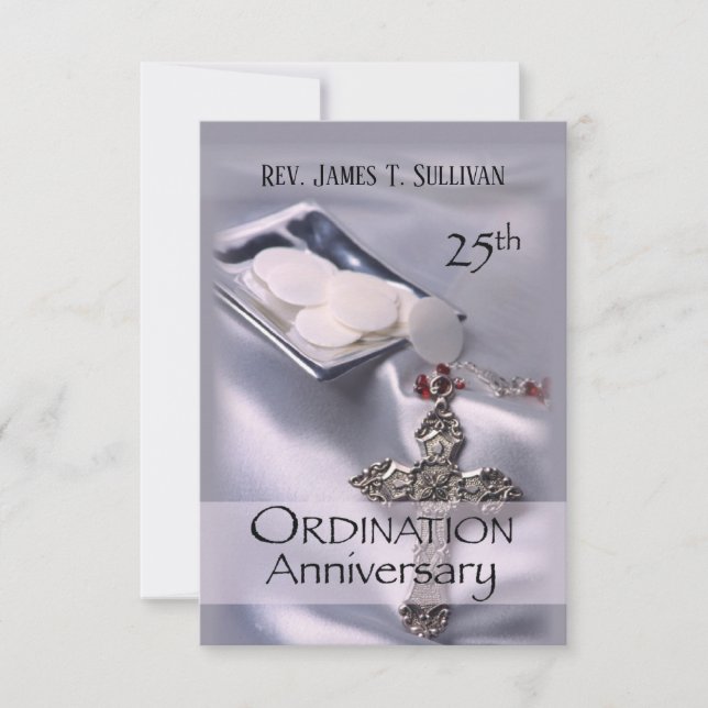Prayer Card Name 25th Anniversary Ordination (Front)