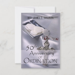 Prayer Card Name 50th Ordination Anniversary