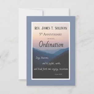 Prayer Card Name 5th Ordination Anniversary