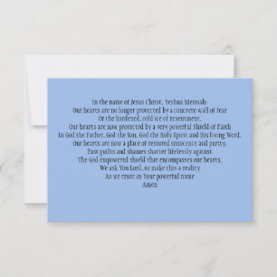 Prayer Card: To Strengthen Our Shields of Faith Thank You Card