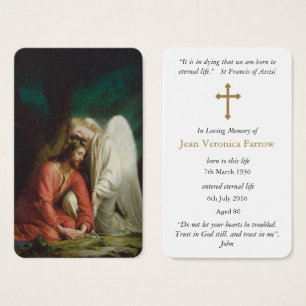 Prayer Cards   Arms Of An Angel