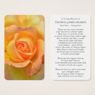 Prayer Cards   Beautiful Yellow Rose