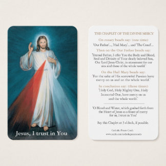 Prayer Cards | Chaplet of Divine Mercy