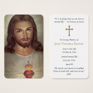 Prayer Cards   Devotion Sacred Heart Jesus