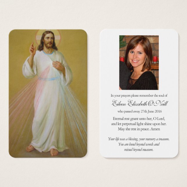 Prayer Cards | Divine Mercy 1 (Front & Back)