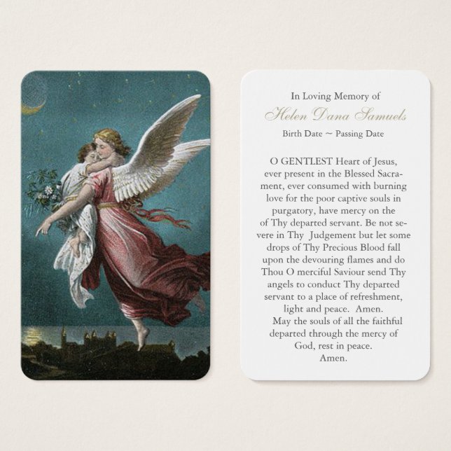 Prayer Cards | Guardian Angel 4 (Front & Back)
