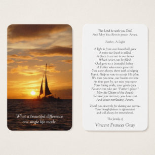 Prayer Cards   Hawaiian Sunset
