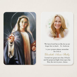 Prayer Cards   Holding The Sacred Heart