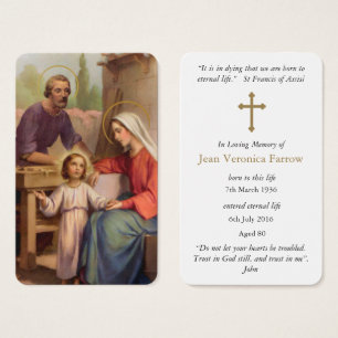 Prayer Cards   Holy Family 4