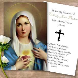 Prayer Cards   Italian Mary