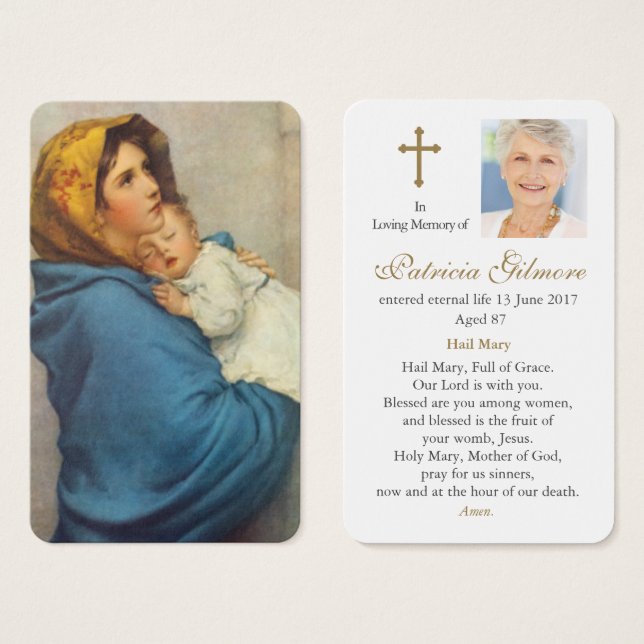 Prayer Cards | Madoninna (Front & Back)