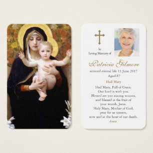 Prayer Cards   Madonna of the Lilies