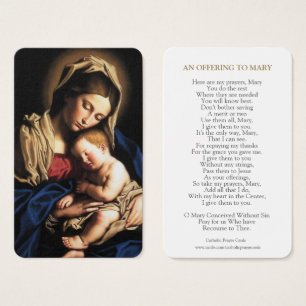 Prayer Cards   Mary & Baby Jesus