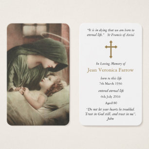 Prayer Cards   Mother Mary