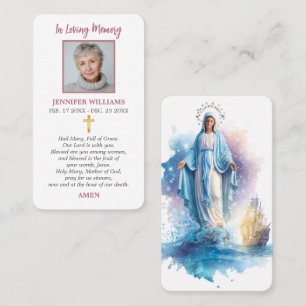Prayer Cards Our Lady Star of The Sea Stella Maris