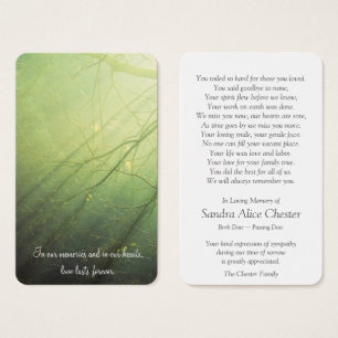 Prayer Cards   Peaceful Forest