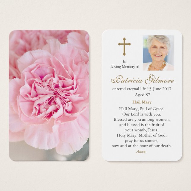 Prayer Cards | Peony (Front & Back)