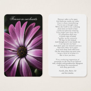 Prayer Cards   Purple Daisy