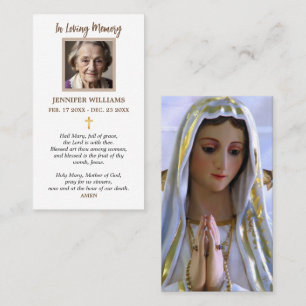 Prayer Cards Religious I Our Lady of Fatima