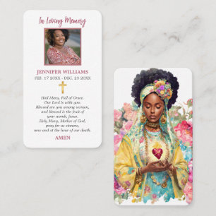 Prayer Cards Sacred Heart of Holy Virgin Mary