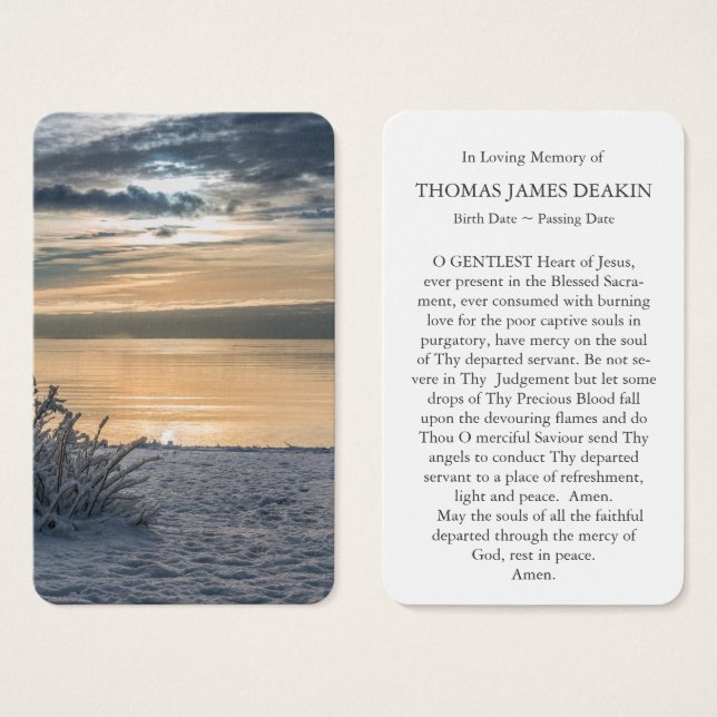Prayer Cards | Seascape (Front & Back)