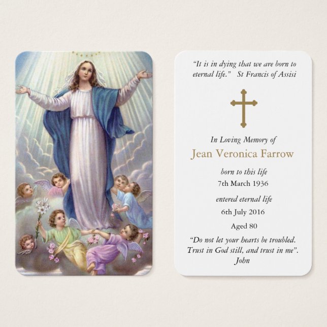 Prayer Cards | Secret Rosary (Front & Back)