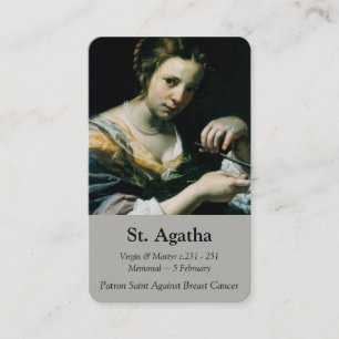 Prayer Cards   St Agatha 2