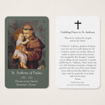 Prayer Cards | St Anthony 02