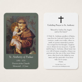 Prayer Cards | St Anthony 02