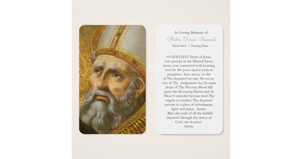 Prayer Cards | St Augustine 7 | Zazzle